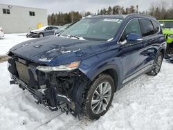 Salvage cars for sale at Cookstown, ON auction: 2019 Hyundai Santa FE SEL