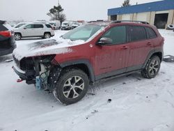 Jeep Cherokee salvage cars for sale: 2014 Jeep Cherokee Trailhawk