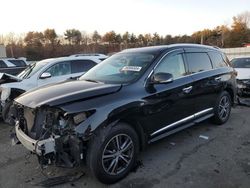 Salvage cars for sale at Exeter, RI auction: 2017 Infiniti QX60