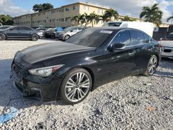 Salvage cars for sale at Opa Locka, FL auction: 2020 Infiniti Q50 Pure