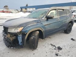 Salvage cars for sale at Woodhaven, MI auction: 2022 Volkswagen Atlas SEL R-Line