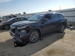 Salvage cars for sale at auction: 2022 Toyota Highlander Hybrid Platinum