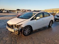 Honda Civic salvage cars for sale: 2012 Honda Civic EX