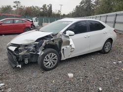 Salvage cars for sale at Riverview, FL auction: 2018 Toyota Corolla L