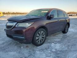 Salvage cars for sale at Fredericksburg, VA auction: 2016 Acura MDX Technology