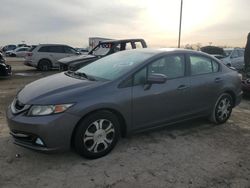 Salvage cars for sale at Indianapolis, IN auction: 2015 Honda Civic Hybrid L