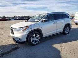 Salvage cars for sale at Fredericksburg, VA auction: 2014 Toyota Highlander Limited