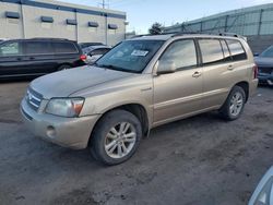 Toyota salvage cars for sale: 2007 Toyota Highlander Hybrid