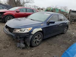 Salvage cars for sale at Baltimore, MD auction: 2016 Honda Accord LX