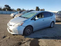 Salvage cars for sale at Martinez, CA auction: 2012 Toyota Prius V