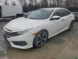 Salvage cars for sale at Waldorf, MD auction: 2018 Honda Civic Touring