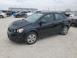 Salvage cars for sale from Copart Haslet, TX: 2015 Chevrolet Sonic LS