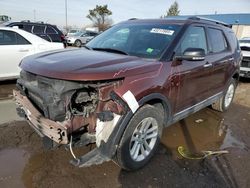 Salvage cars for sale from Copart Woodhaven, MI: 2015 Ford Explorer XLT