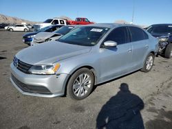 Salvage cars for sale at North Las Vegas, NV auction: 2015 Volkswagen Jetta SE