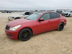 Salvage cars for sale at San Antonio, TX auction: 2009 Infiniti G37 Base