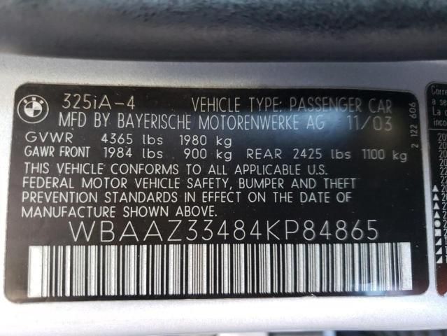 2004 BMW 325 IS Sulev