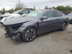 Salvage cars for sale at San Martin, CA auction: 2016 Honda Accord EXL