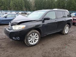 Toyota salvage cars for sale: 2010 Toyota Highlander Hybrid