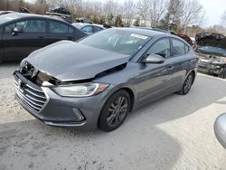 Salvage cars for sale at North Billerica, MA auction: 2018 Hyundai Elantra SEL