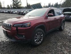 Salvage cars for sale at Graham, WA auction: 2019 Jeep Cherokee Latitude Plus