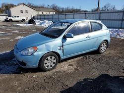 Hyundai Accent salvage cars for sale: 2010 Hyundai Accent Blue