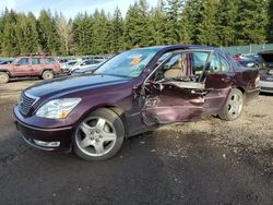 Salvage cars for sale at Graham, WA auction: 2006 Lexus LS 430