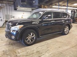 Salvage cars for sale at Wheeling, IL auction: 2012 Infiniti QX56