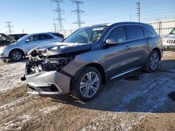 Salvage cars for sale at Elgin, IL auction: 2017 Acura MDX Technology