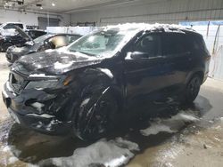 Salvage cars for sale at Candia, NH auction: 2021 Honda Pilot Black