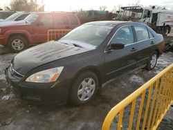 Salvage cars for sale at auction: 2006 Honda Accord LX