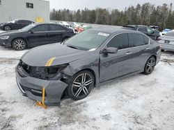 Salvage cars for sale at Cookstown, ON auction: 2017 Honda Accord Sport