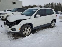 Salvage cars for sale at Cookstown, ON auction: 2016 Volkswagen Tiguan Comfortline