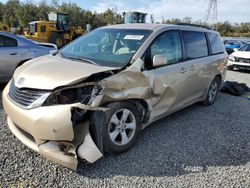 Salvage cars for sale at Riverview, FL auction: 2011 Toyota Sienna LE