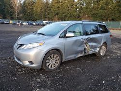 Salvage cars for sale from Copart Graham, WA: 2017 Toyota Sienna LE