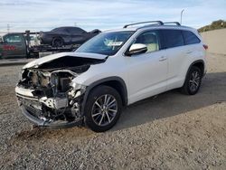 Salvage cars for sale at San Diego, CA auction: 2018 Toyota Highlander SE