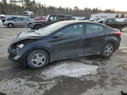 Salvage cars for sale from Copart Windham, ME: 2013 Hyundai Elantra GLS