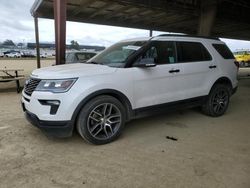 Salvage cars for sale at American Canyon, CA auction: 2019 Ford Explorer Sport