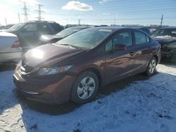 Salvage cars for sale at Elgin, IL auction: 2014 Honda Civic LX