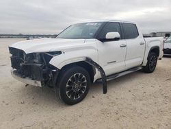 Salvage cars for sale at San Antonio, TX auction: 2023 Toyota Tundra Crewmax Limited