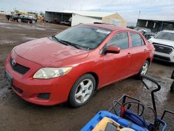 Toyota salvage cars for sale: 2009 Toyota Corolla Base