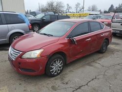 Salvage cars for sale at Woodburn, OR auction: 2014 Nissan Sentra S