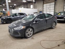 Salvage cars for sale at Blaine, MN auction: 2018 Hyundai Elantra SEL