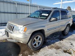 Jeep salvage cars for sale: 2004 Jeep Grand Cherokee Limited