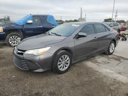 Salvage cars for sale at Homestead, FL auction: 2016 Toyota Camry LE