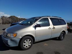 Salvage cars for sale from Copart Kapolei, HI: 2002 Toyota Sienna CE