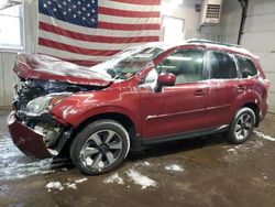 Salvage cars for sale at Lyman, ME auction: 2017 Subaru Forester 2.5I Limited