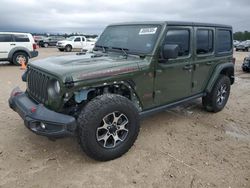 Salvage cars for sale at Houston, TX auction: 2021 Jeep Wrangler Unlimited Rubicon