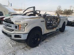 Salvage cars for sale at Northfield, OH auction: 2018 Ford F150 Super Cab