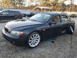 Salvage cars for sale at Austell, GA auction: 2007 BMW 750