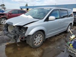 Salvage cars for sale at Woodhaven, MI auction: 2012 Chrysler Town & Country Touring